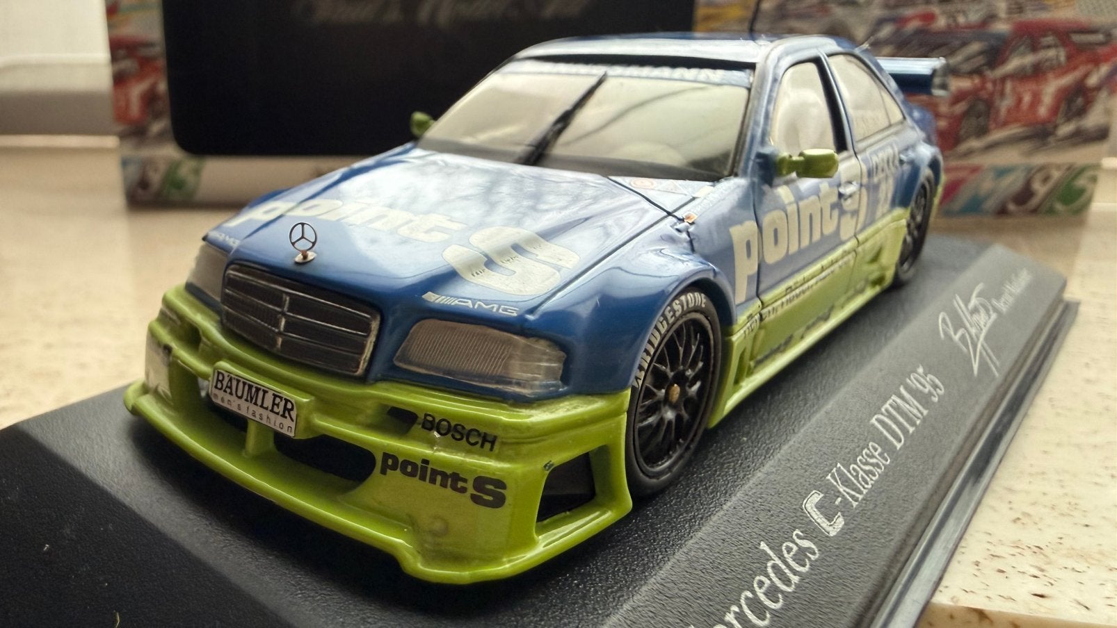 Mercedes C180 DTM 1995 Maylander, Enlèvement ou Envoi, Comme neuf, Voiture, MiniChamps