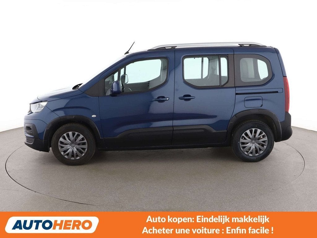 Peugeot Rifter 1.2 PureTech Allure L1 (bj 2019), Auto's, Peugeot, Voorwielaandrijving, Stof, 1199 cc, Blauw
