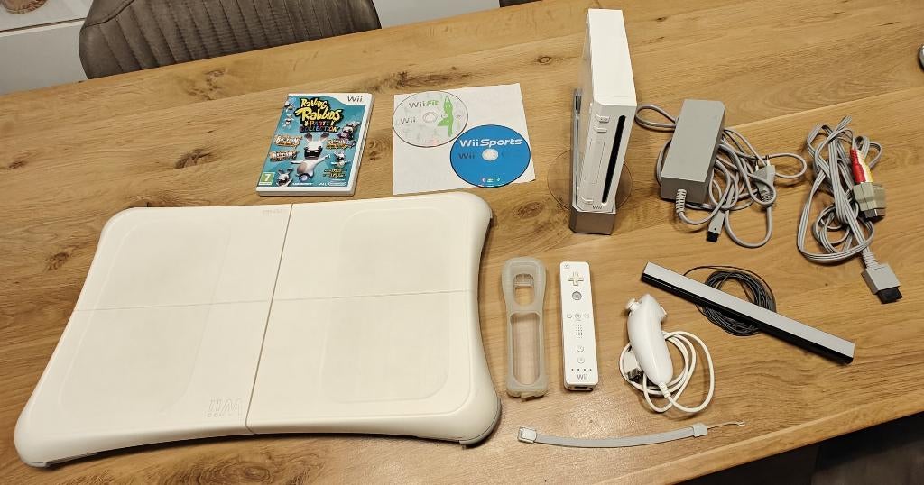 Nintendo Wii + Wii Board, Ophalen, Gebruikt, Met 1 controller, Met games
