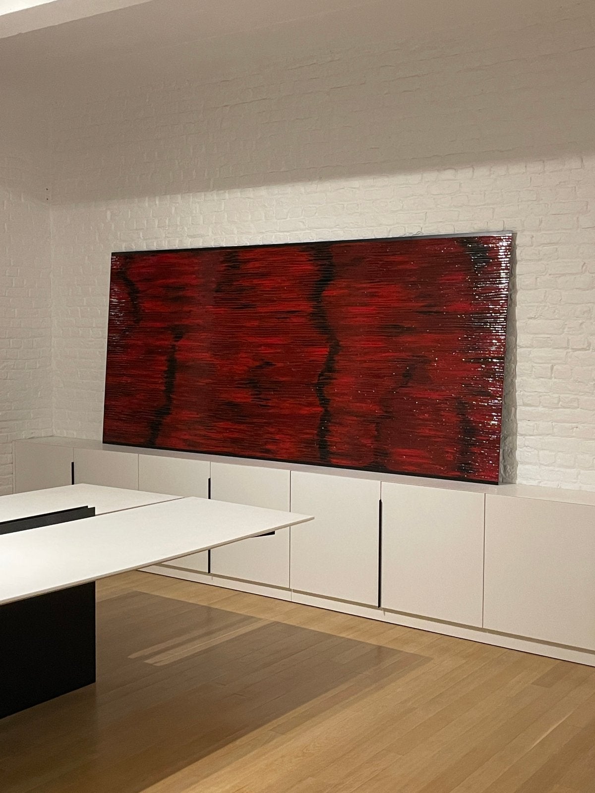 Oeuvre originale de Florence Pirlot - grand format sur acier, Antiquités & Art, Enlèvement