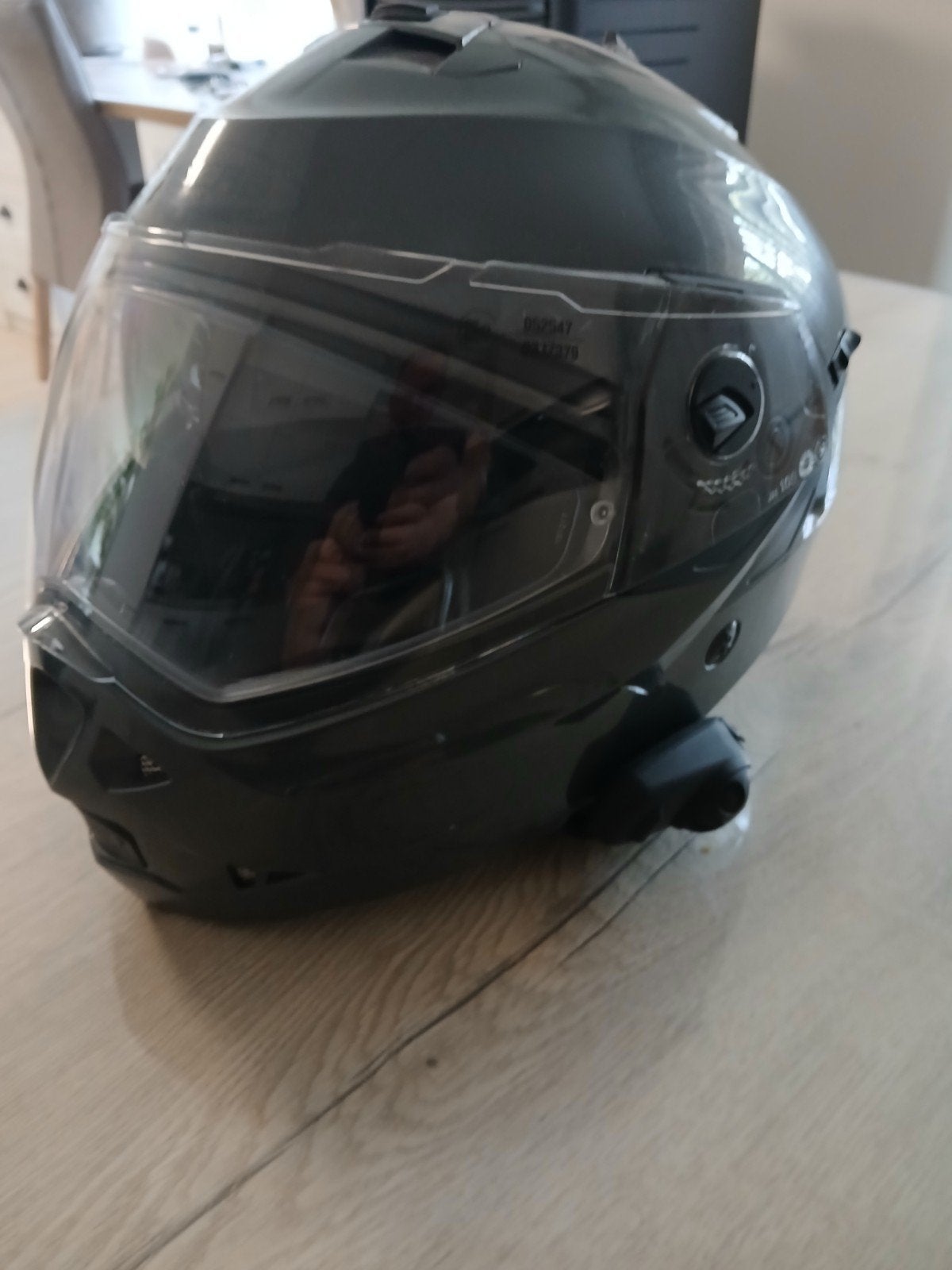 Motorhelm met sena headset, Motoren, Ophalen