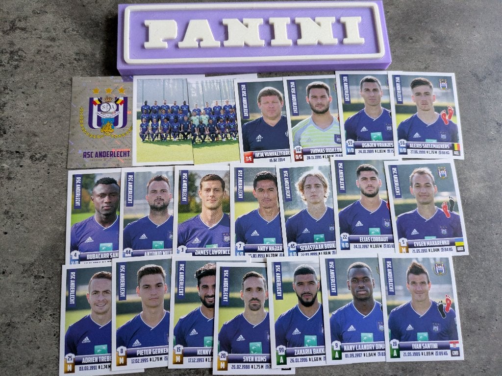 AUTOCOLLANTS PANINI FOOTBALL 2018/19 X ANDERLECHT SC FOOT, Envoi, Neuf