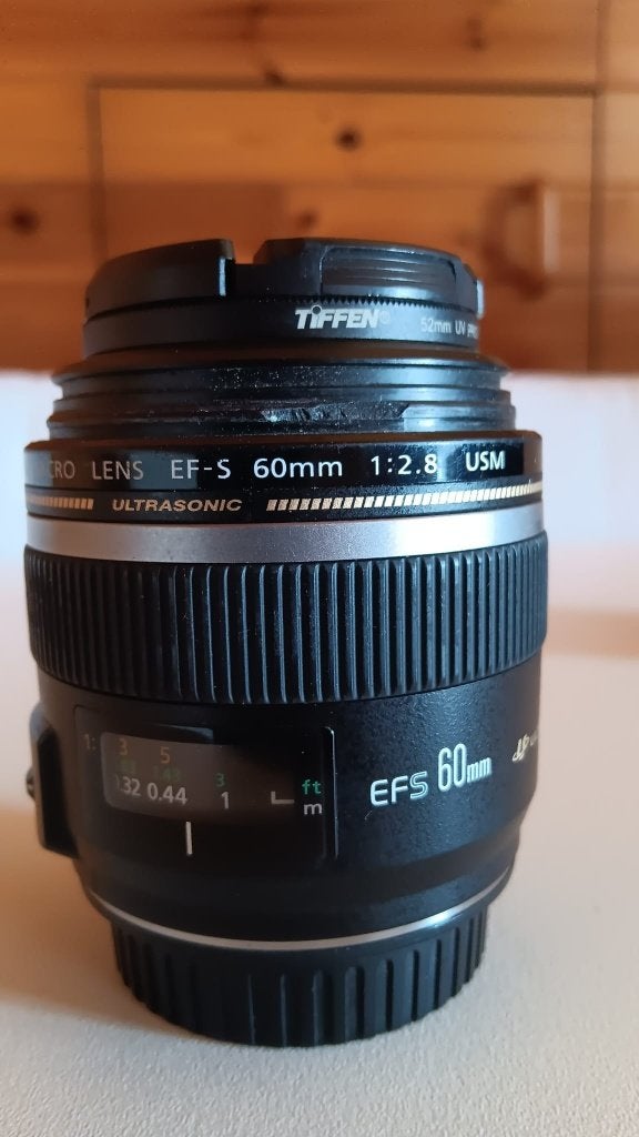 Canon EF-S 60 mm f/2.8 Macro USM, Audio, Tv en Foto, Foto | Lenzen en Objectieven, Ophalen, Gebruikt, Macrolens