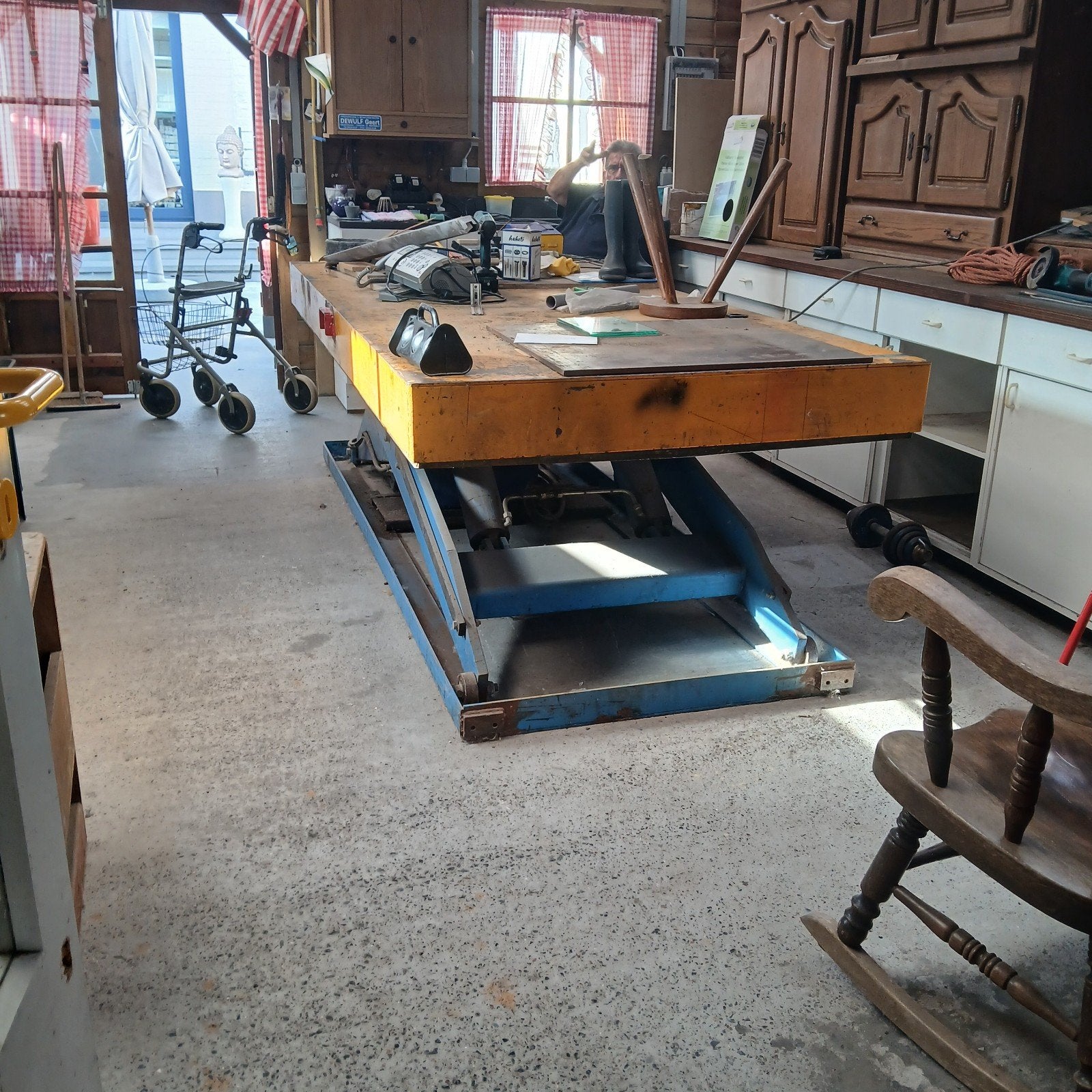 Table à ciseaux, Bricolage & Construction, Établis, Enlèvement, Utilisé