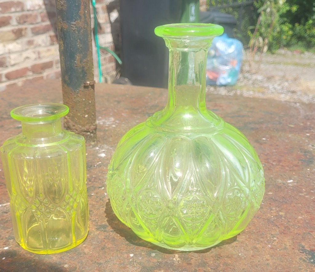 Carafe + flacon en ouraline, Enlèvement
