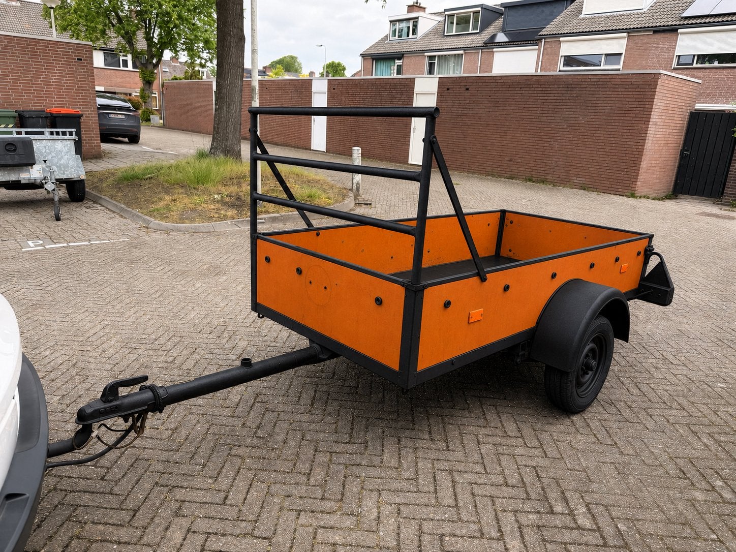 Grote Enkelasser Aanhanger Aanhangwagen Remork, Remorque!!, Enlèvement, Comme neuf