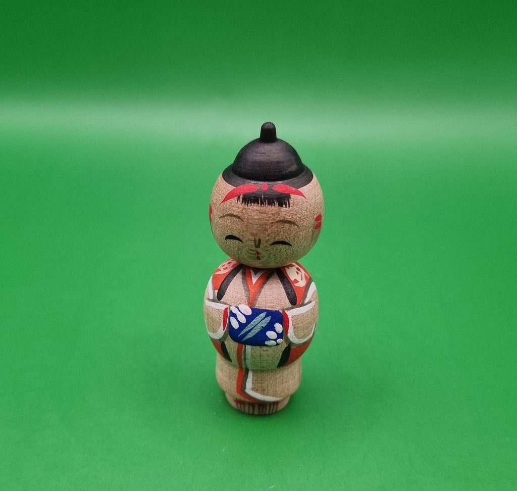 Super kokeshi vintage, 6 cm, Japon, Bois, Poupée