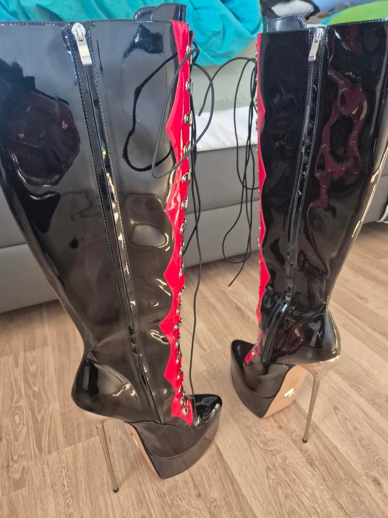 Overknee laarzen maat 46, Kleding | Dames, Ophalen, Zwart