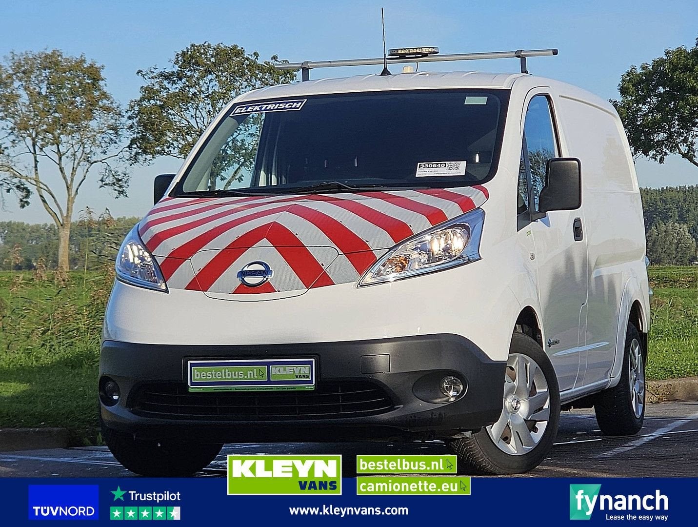 Nissan E-NV200 ac aut wltp 200 kms, Auto's, Automaat, Wit, Te koop, ABS