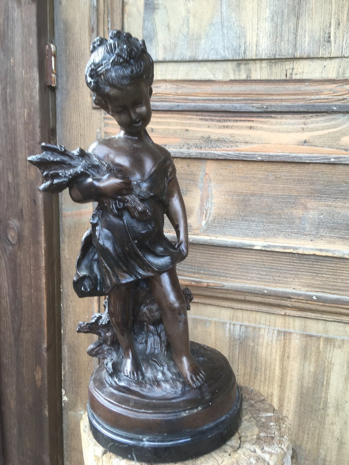 Mooie bronzen beeld Moreau, Antiek en Kunst, Ophalen