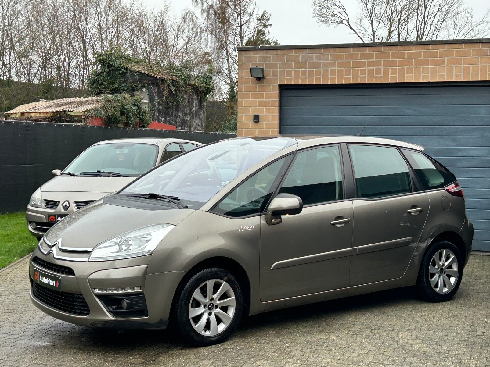 Citroen C4 Picasso 1.6VTi Exclusive Airco Cruise 2Sleutels, Voorwielaandrijving, Zwart, 4 cilinders, Bruin