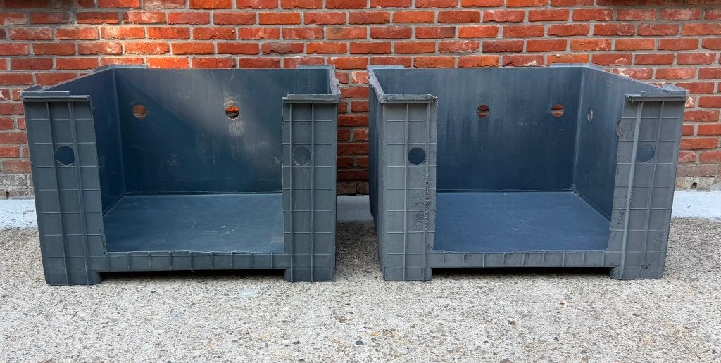 Industriële kunststof stapelbak / magazijnbak / werpkist, Ophalen, Gebruikt, 60 cm of meer, Bak of Kist