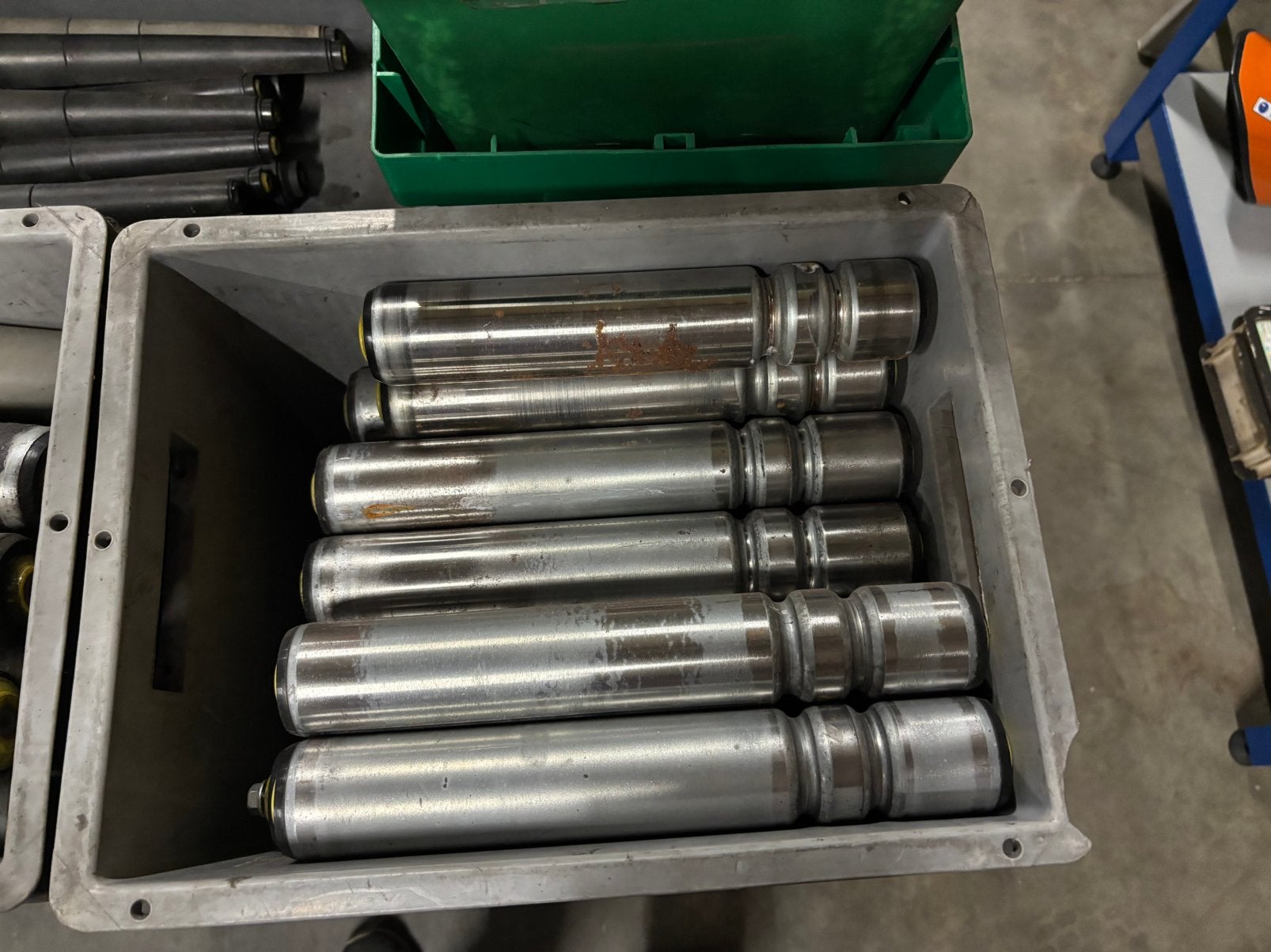 Partij rollenbaan rollen rollerbaan rolletjes zaagmachine, Doe-het-zelf en Bouw, Ophalen, Zo goed als nieuw
