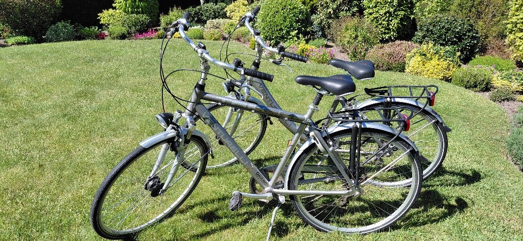 Venturelli dames en herenfiets Targa VTEC, Fietsen en Brommers, Ophalen, Cruiser, Aluminium, Zo goed als nieuw