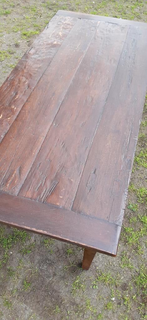 eettafel, Huis en Inrichting, Tafels | Eettafels, Ophalen, Antiek., Gebruikt, 50 tot 100 cm