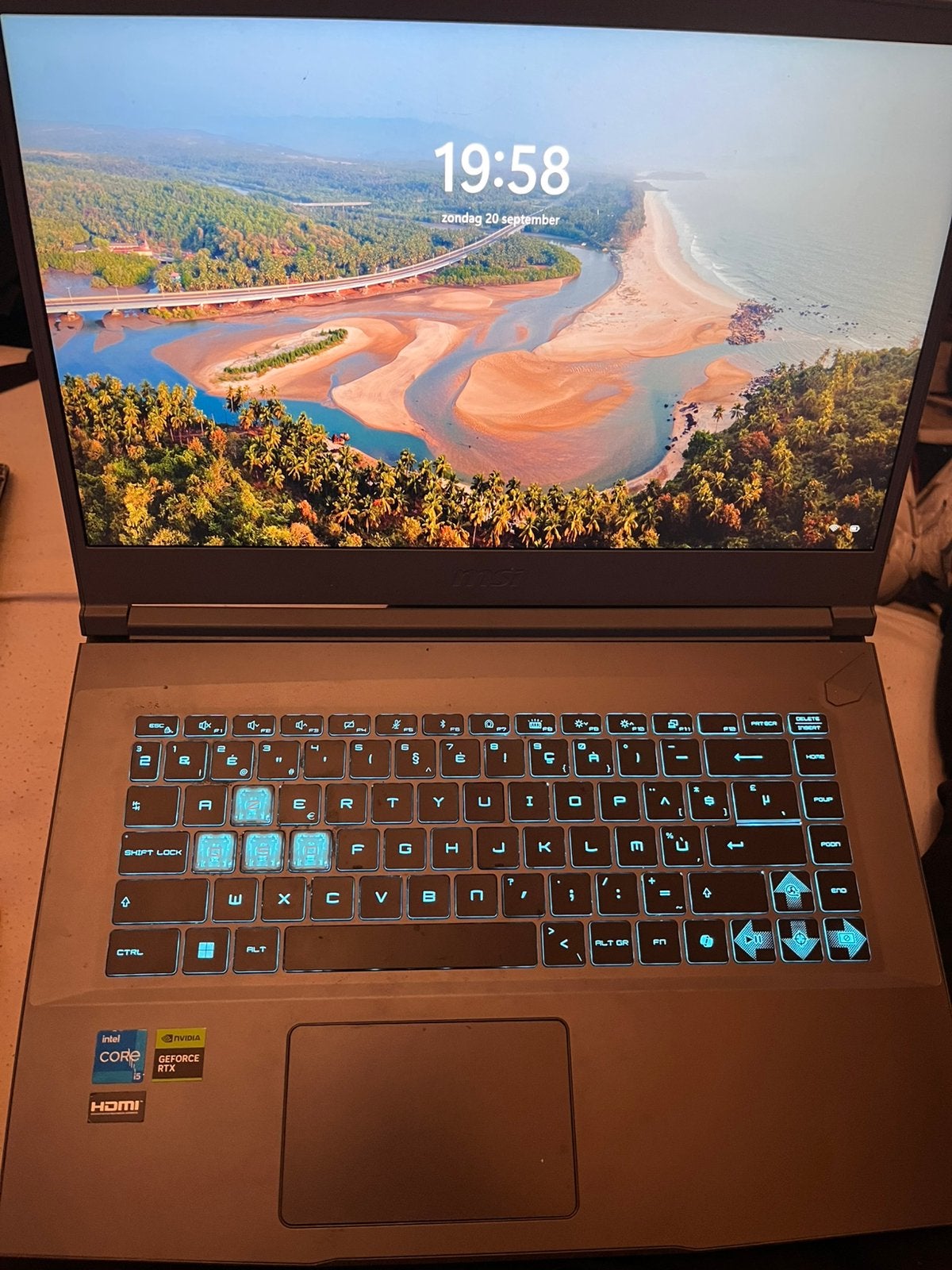 MSI Thin 15 B13UC | i5-13420H |RTX 3050 |16GB RAM |512GB SSD, Ophalen, Zo goed als nieuw, Gaming, SSD