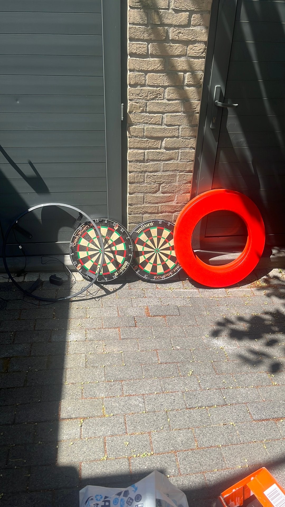 Dartbord set, Sport en Fitness, Ophalen, Zo goed als nieuw, Dartbord