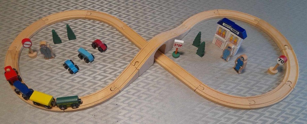 Houten trein., Ophalen of Verzenden, Zo goed als nieuw, Duw- of Trekspeelgoed
