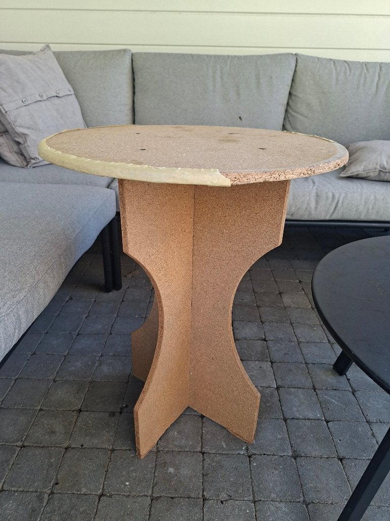 bijzettafel, Huis en Inrichting, Tafels | Bijzettafels, Ophalen, Zo goed als nieuw, Rond
