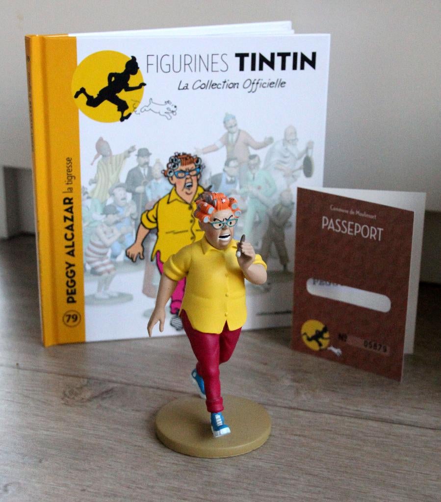 Moulinsart figurine n 79 Peggy Alcazar  Tintin Hergé Kuifje, Collections, Personnages de BD, Envoi, Tintin, Comme neuf