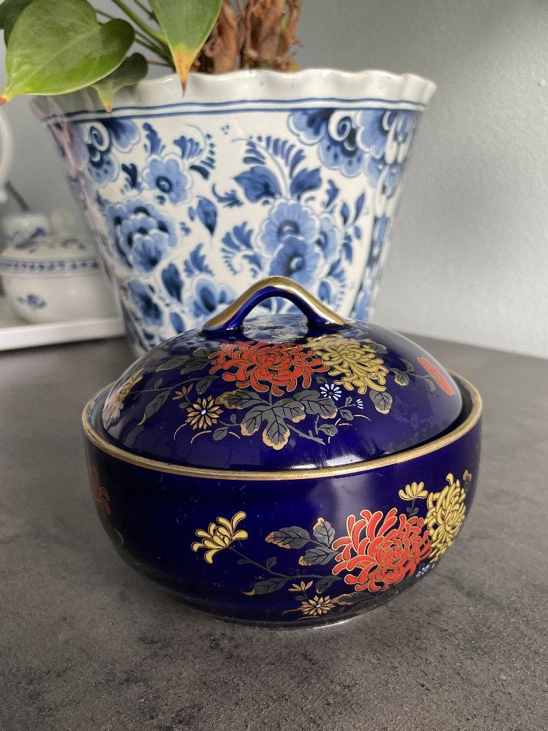 Bol à thé, gingembre ou sucre en porcelaine Kutani vintage, Antiquités & Art, Enlèvement