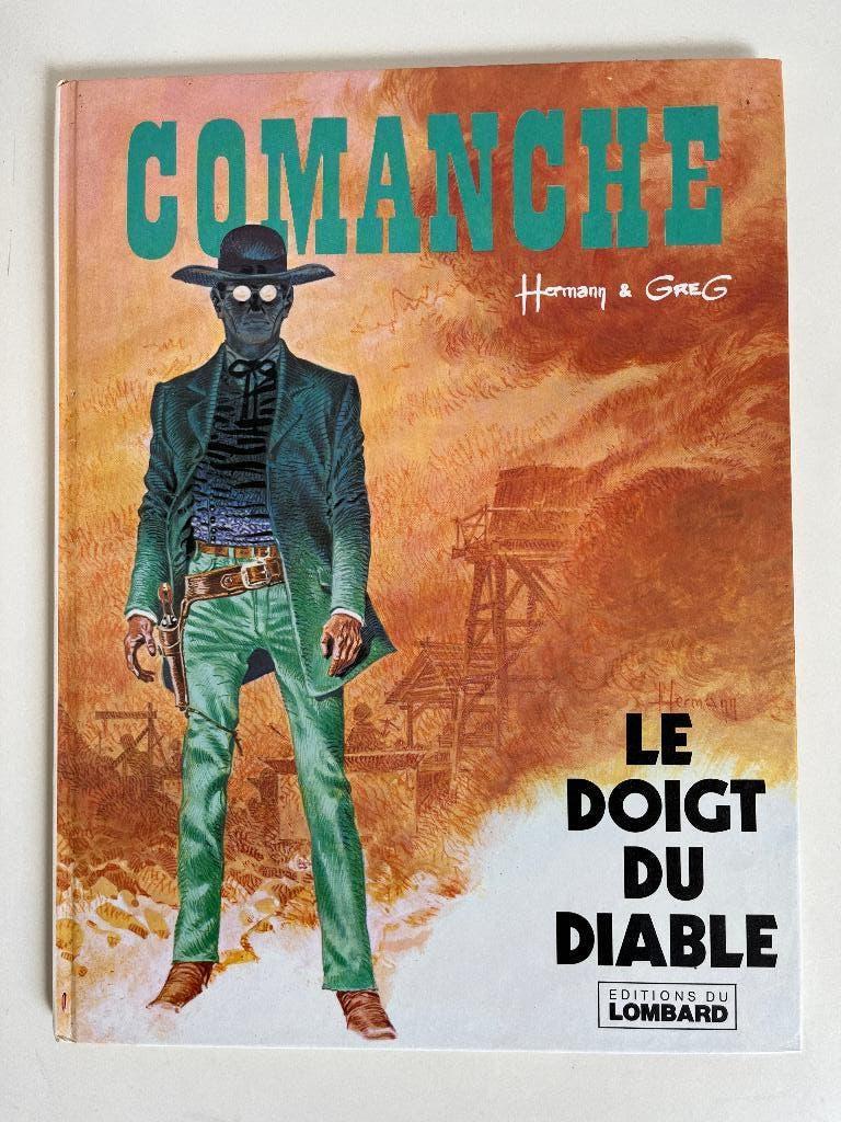 Hermann - Comanche T7 - Le doigt du diable - EO 1977, Envoi, Hermann & greg