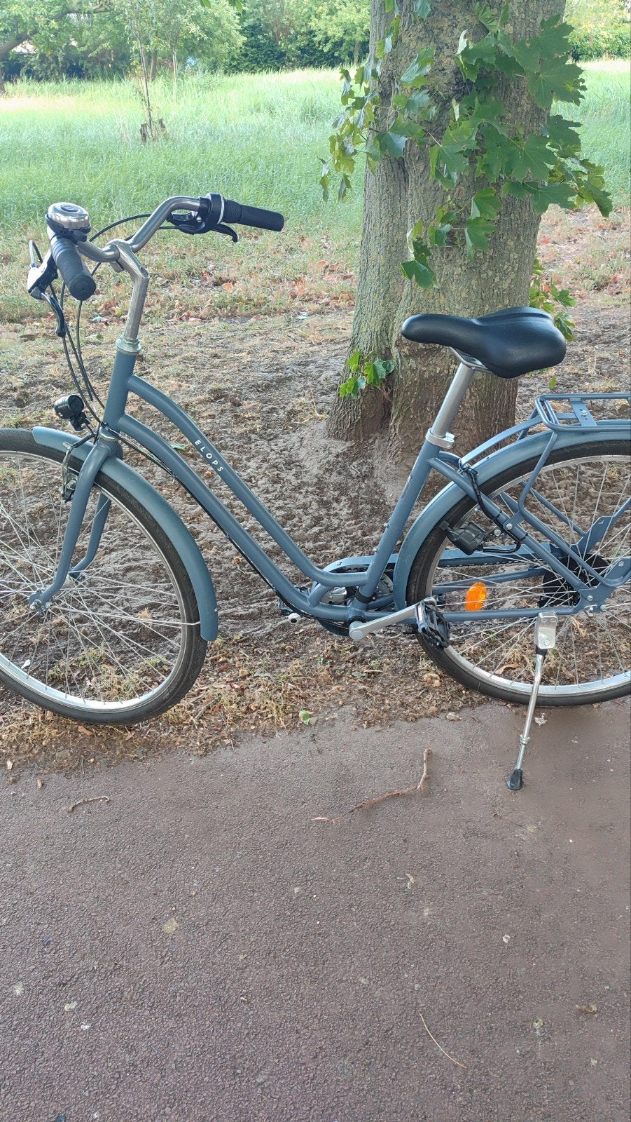 Vélo Elops 24 pouces gris-bleu pour fille, Enlèvement, 24 pouces