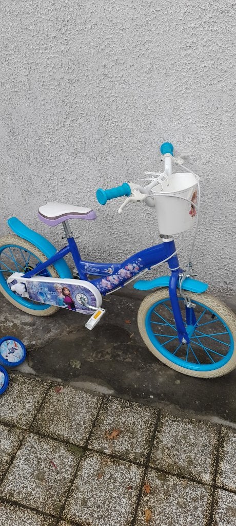 Vélo enfant reine des neiges, Enlèvement, Comme neuf, Stabilisateurs