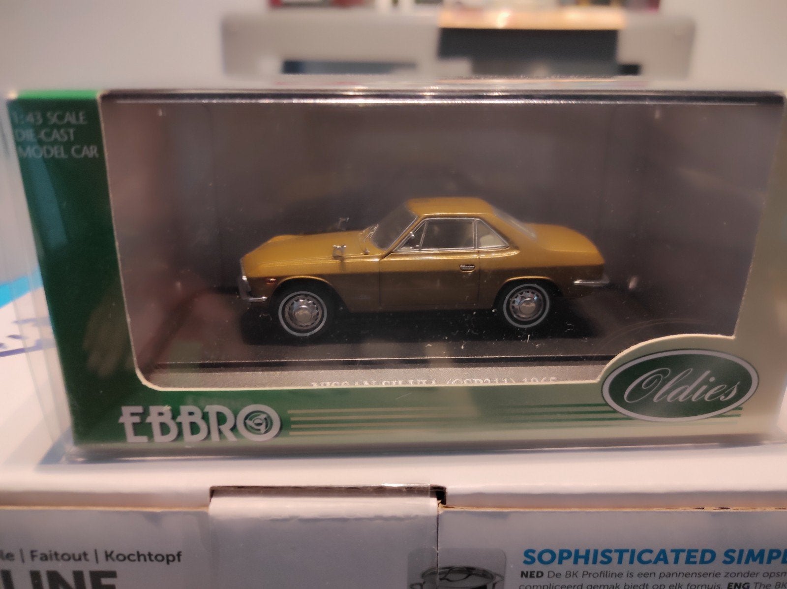 Nissan Silvia CSP311 goud 1965 1:43 EBBRO, Ophalen of Verzenden