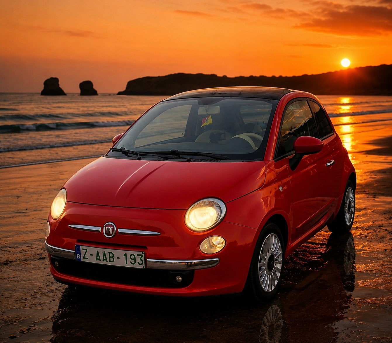 Fiat twinair 900cc turbo, Rouge, Euro 5, Achat, Entreprise