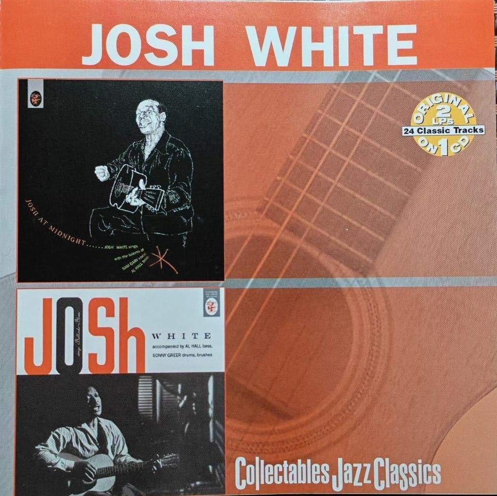 JOSH WHITE - Josh at midnight + Ballads & blues (CD), Cd's en Dvd's, Cd's | Jazz en Blues, Ophalen of Verzenden, 1940 tot 1960