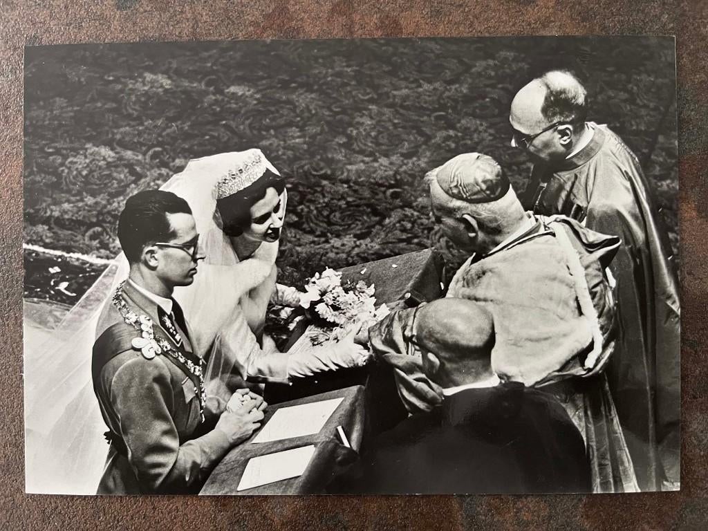 Carte postale vintage rare - Roi Baudouin et Fabiola, Enlèvement ou Envoi, Non affranchie