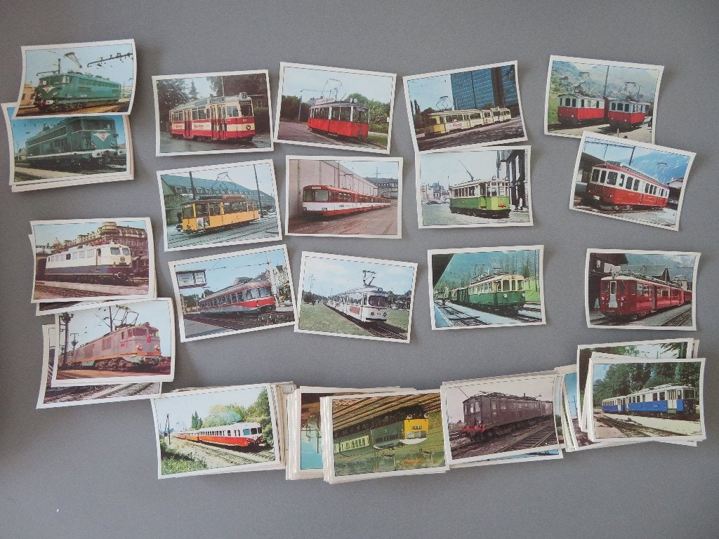 1973 ong. 110 chromo histoire des chemins de fer Tram trein, Verzamelen, Foto's en Prenten, 1960 tot 1980, Verzenden, Zo goed als nieuw