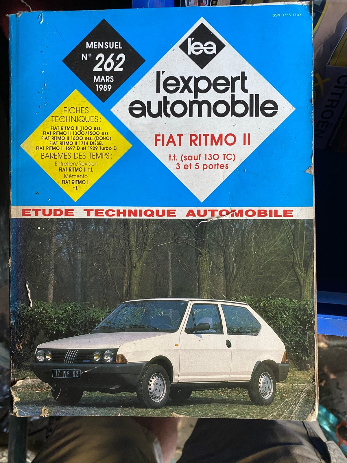 Manuel fiat ritmo, Enlèvement ou Envoi