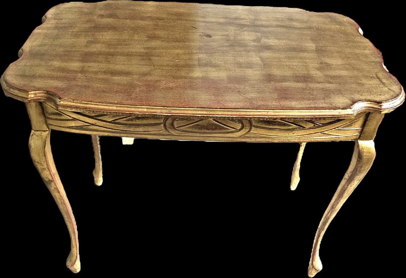 console Table de milieu ancienne style Louis XV dorée, Antiquités & Art, Antiquités | Meubles | Tables, Enlèvement