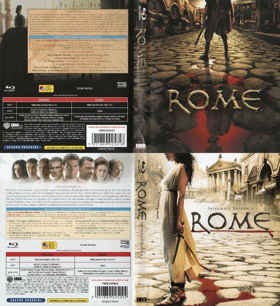 rome integraal seizoen 1 & 2 (10 blu-ray), Turks, Gebruikt, Overige genres, Ophalen of Verzenden