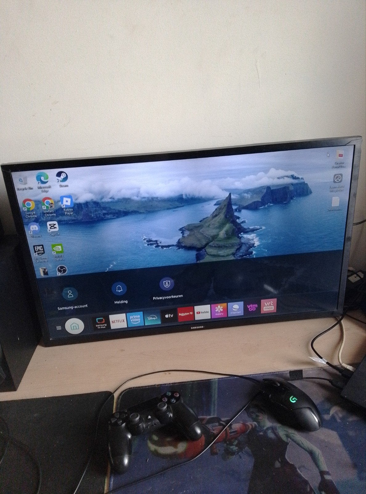Samsung smart TV 60 Hz full hd, Computers en Software, 32 inch, Samsung, Onbekend, 60 Hz of minder