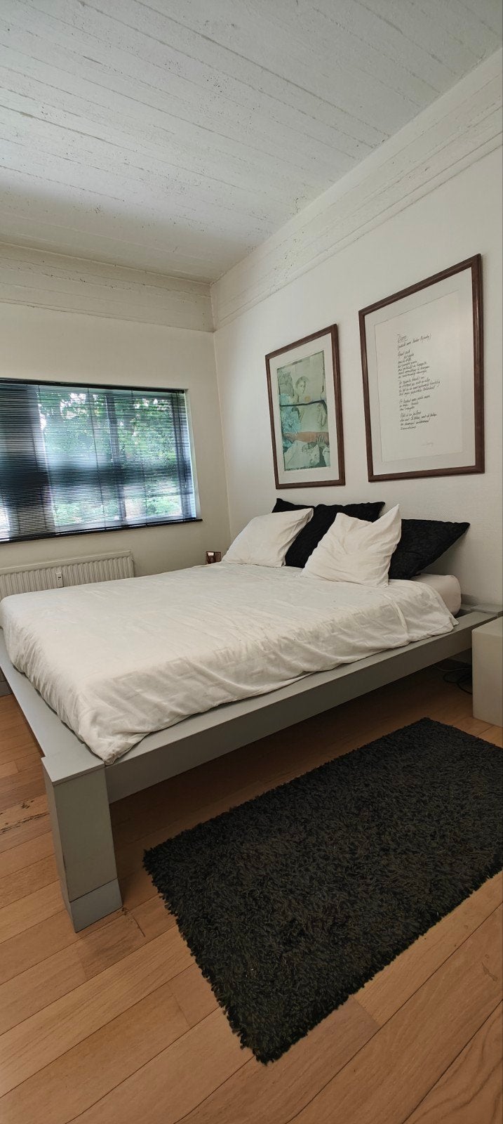 Auping bed buitenkans, Ophalen, Wit, Tweepersoons, 180 cm
