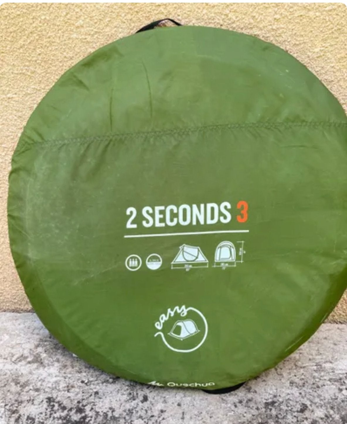 Tente quechua décathlon 3 personnes en bonne état, Caravanes & Camping, Enlèvement, Utilisé