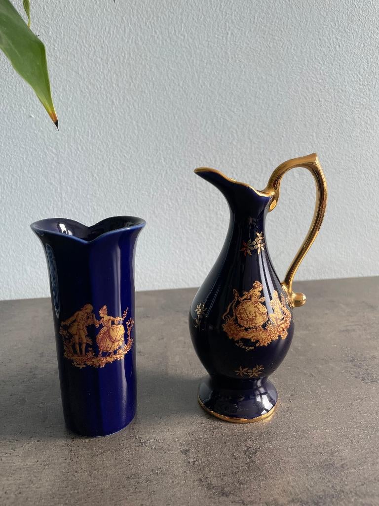 Vintage Limoges kan en vaas, Antiek en Kunst, Ophalen
