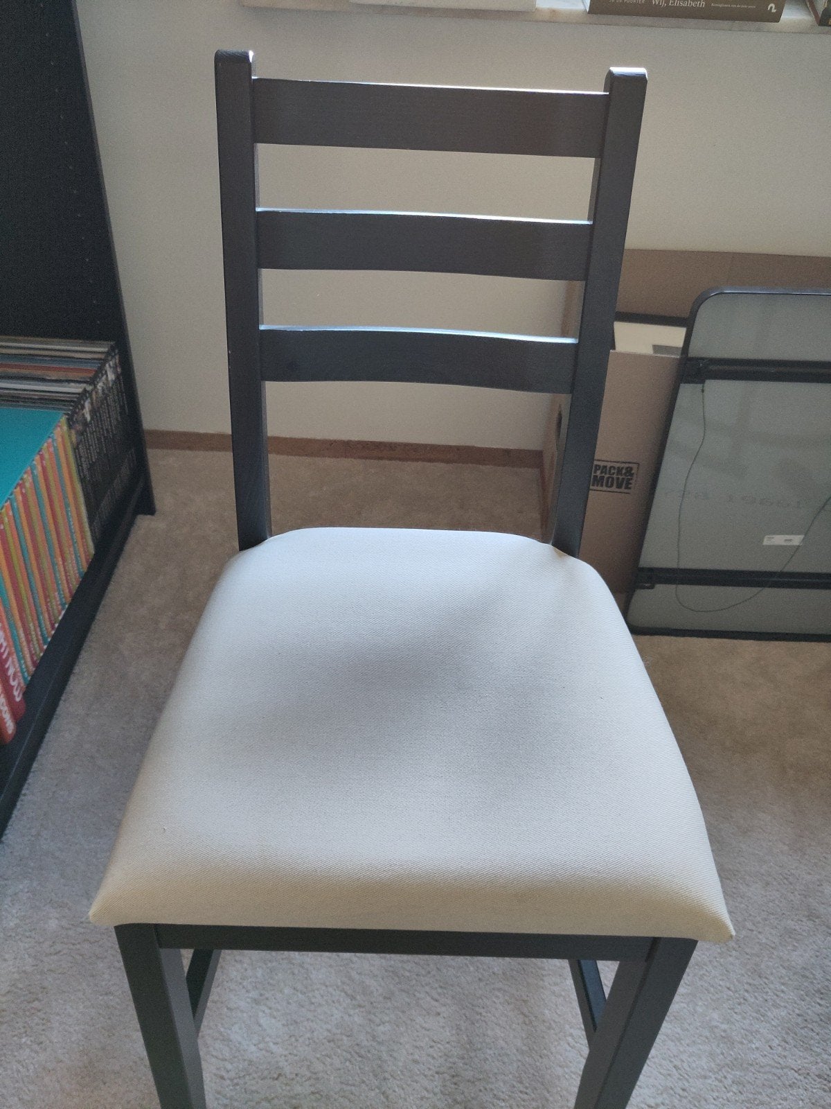 Stoel IKEA 4 stuks, Huis en Inrichting, Ophalen, Hout, Gebruikt, Zwart