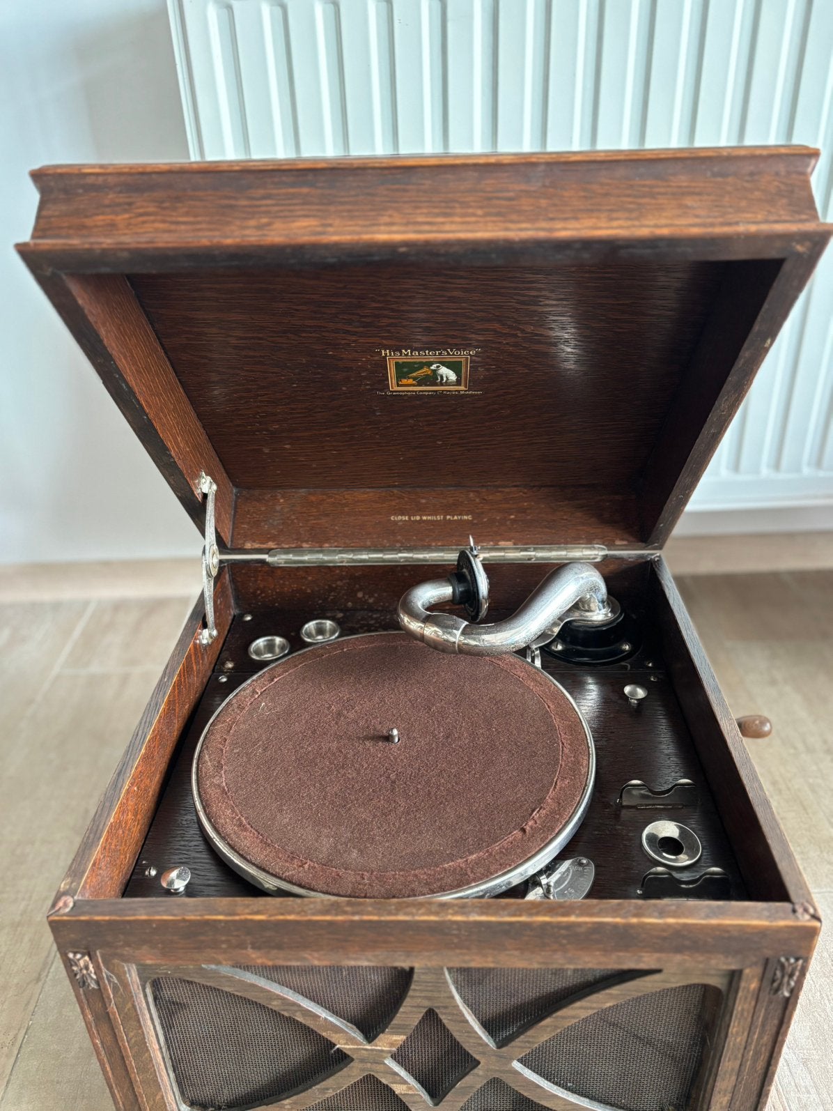 Gramophone phonographe His Master’s vocie, Enlèvement ou Envoi