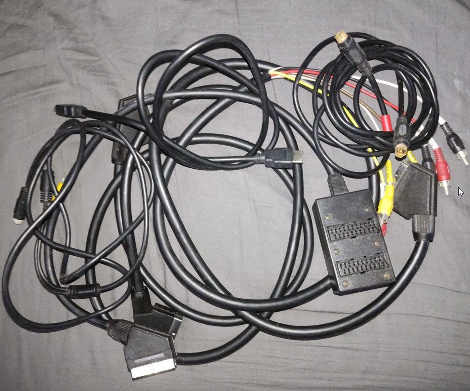 Video kabels kinch scart composite S VIDEO, Ophalen of Verzenden, Gebruikt