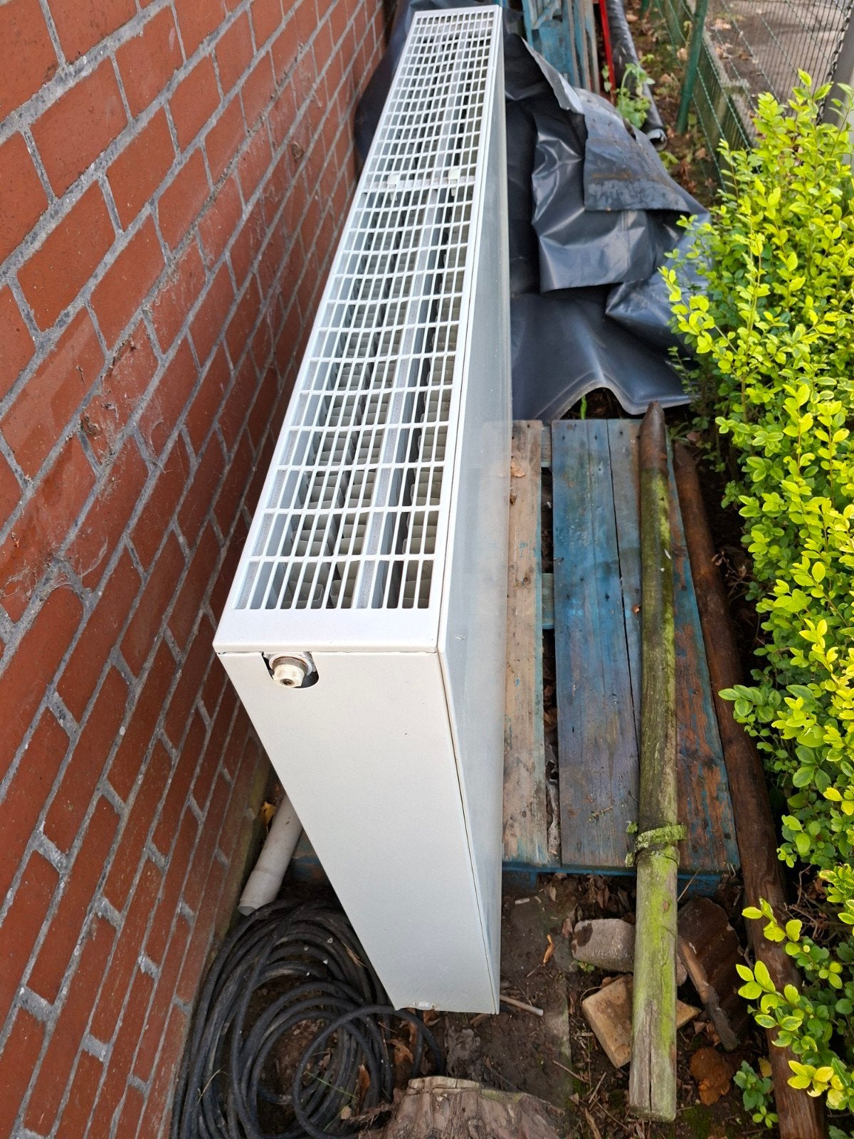 radiator met vlakke plaat, Ophalen, Gebruikt, 60 tot 150 cm, 80 cm of meer