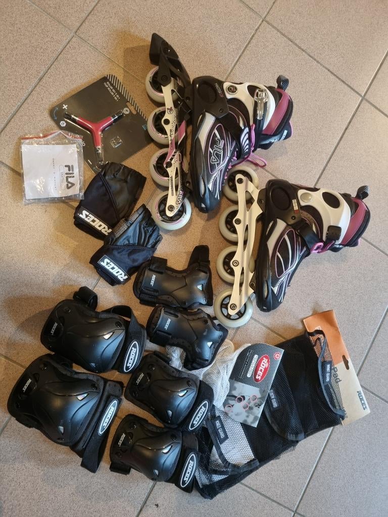 Fila Inline skates dames maat 39 met uitrusting Roces, Sport en Fitness, Skeelers, Ophalen, Dames, Roces