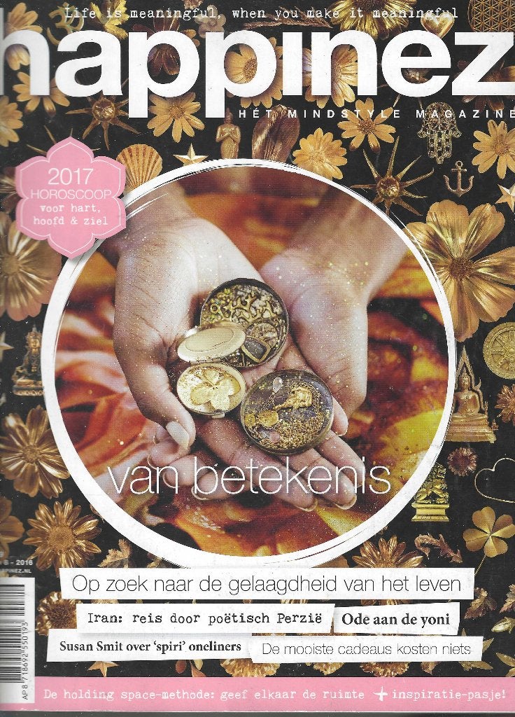 Happinez - Nr. 8 - Jaargang 2016 -, Livres, Enlèvement, Utilisé, Corps et Esprit