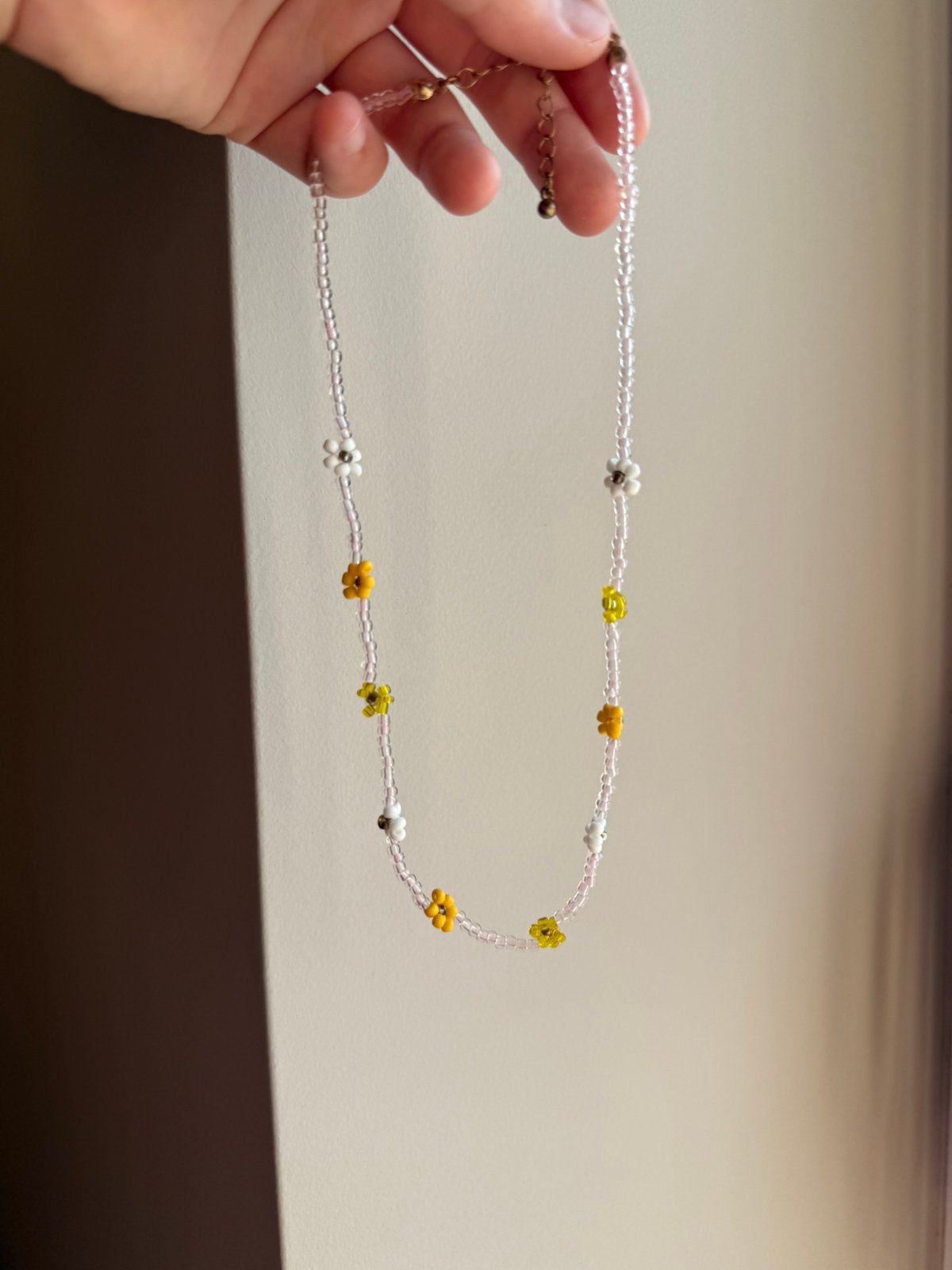 Kralen ketting, Handtassen en Accessoires, Kettingen, Ophalen, Zo goed als nieuw