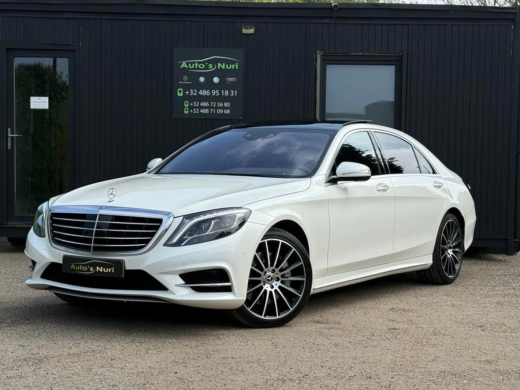 Mercedes-benz s350d long amg full option 2017, Automaat, Euro 6, Wit, Leder