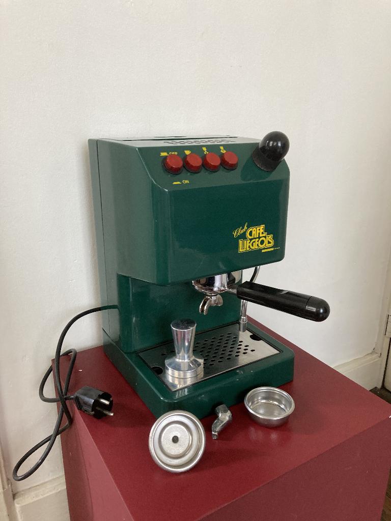 Vintage Brasilia Club espresso machine - Café Liégeois ed., Electroménager, Cafetières, Machine à espresso, Reconditionné, Enlèvement