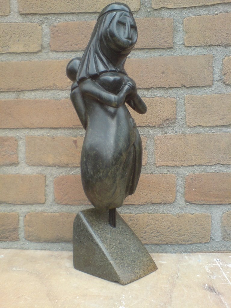 MEERDERE BEELDEN - STEEN - uniek handwerk., Ophalen, Beeld